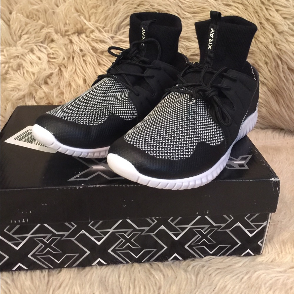 Black & white XRAY Zoom Men's Sneakers, size 8.5 - Picture 3 of 5